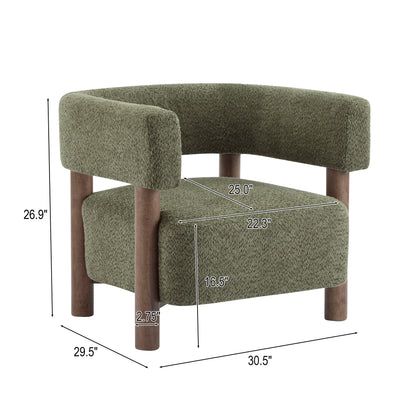 Trailthorn Boucle Upholstered Accent Arm Chair