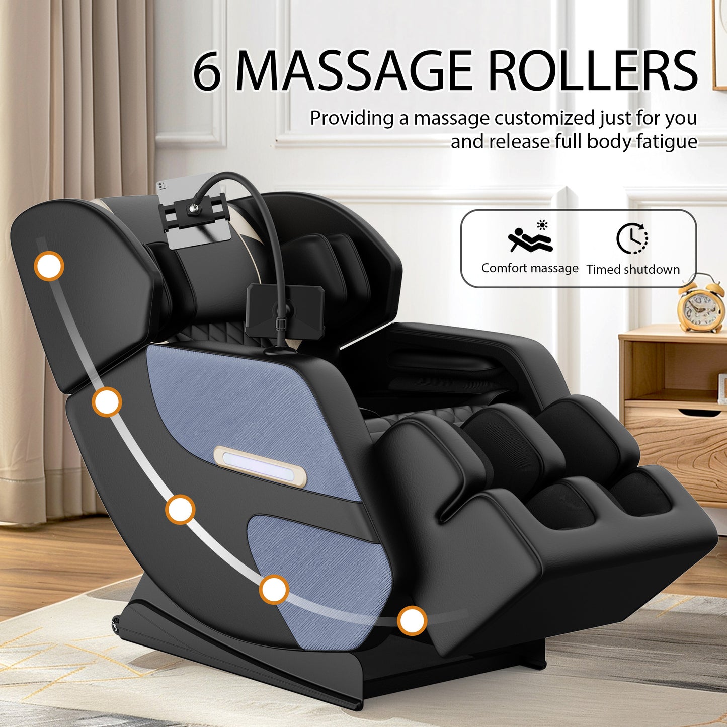Massage Chair Recliner with Zero Gravity with Full Body Air Pressure