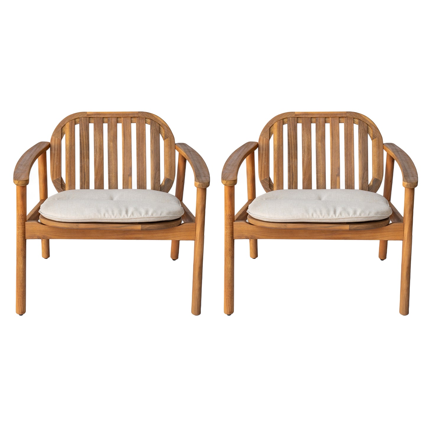 Mejanar Club Chair With Cushion, Set of 2