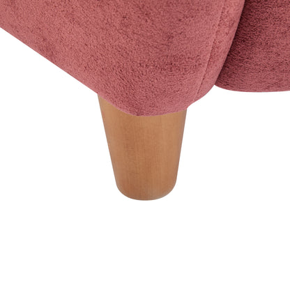 Zoe Fabric Wingback Accent Chairs Single Sofa