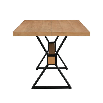 Wellain X-shaped legs Dining Table