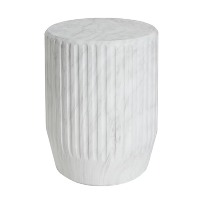 Alisarae Outdoor Cicci Carved Side Table