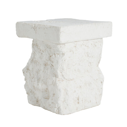 Talina Outdoor Patio Modern Artistry MGO Side Table, White