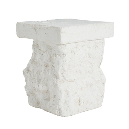 Talina Outdoor Patio Modern Artistry MGO Side Table, White