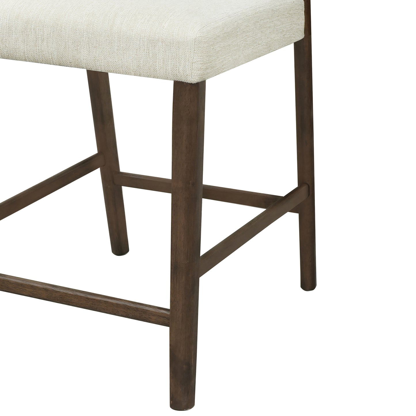 Cavovasir Solid Rubber Wood Counter Stools,Set of 2