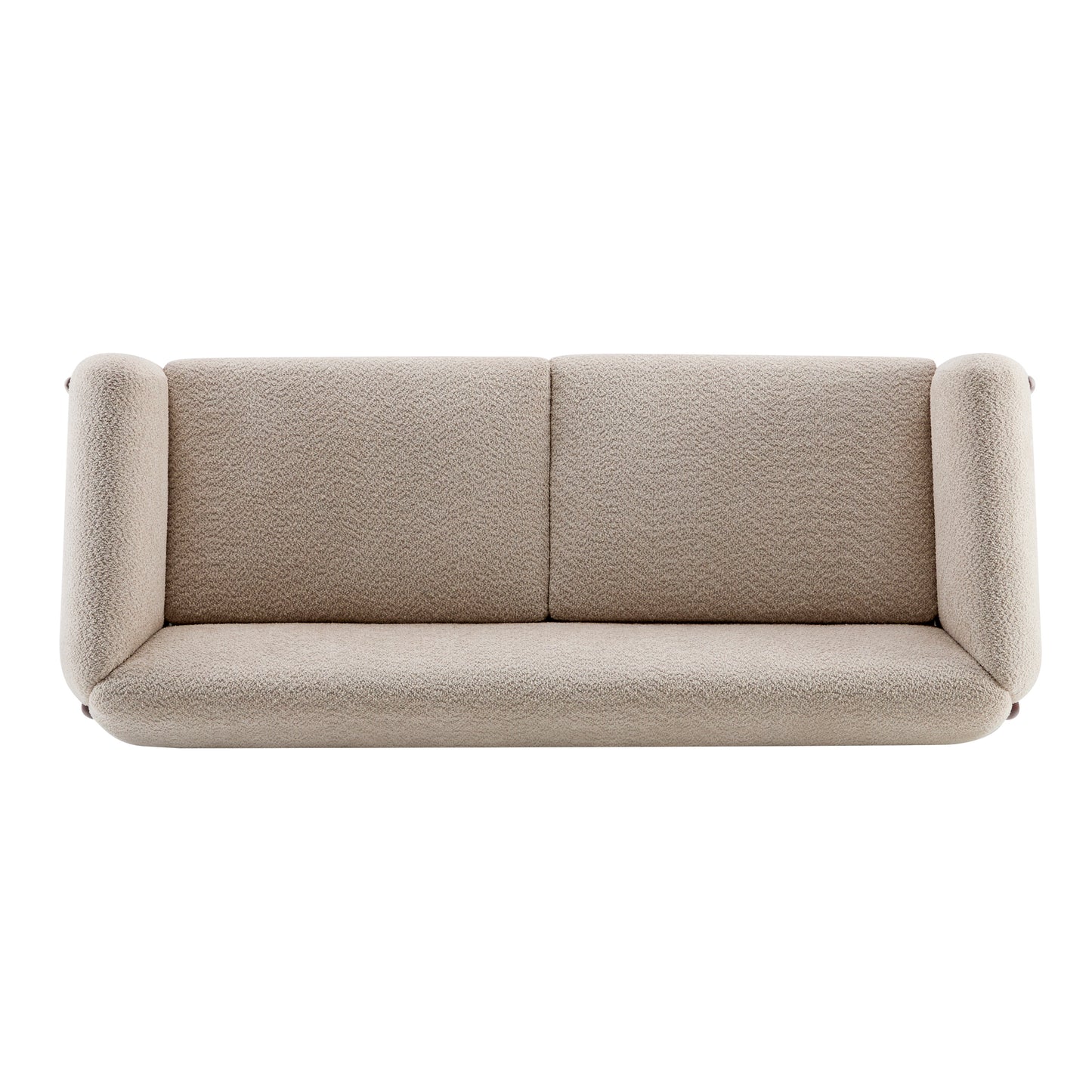 Jennifer 82 Inches low silhouette Boucle Sherpa Sofa