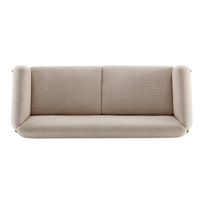 Jennifer 82 Inches low silhouette Boucle Sherpa Sofa