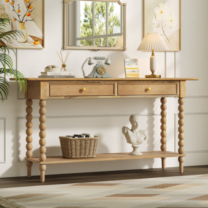 Beatrice 31.5" Console Table - 2 Drawers & Shelf for Living Room/Hallway Storage & Decor