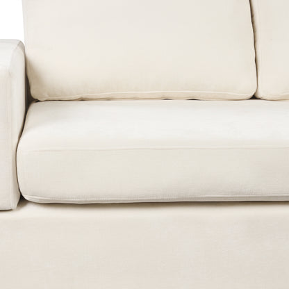 Serava Sectional Sofa Upholstered Sofa Couch with Reversible Armrests for Living Room