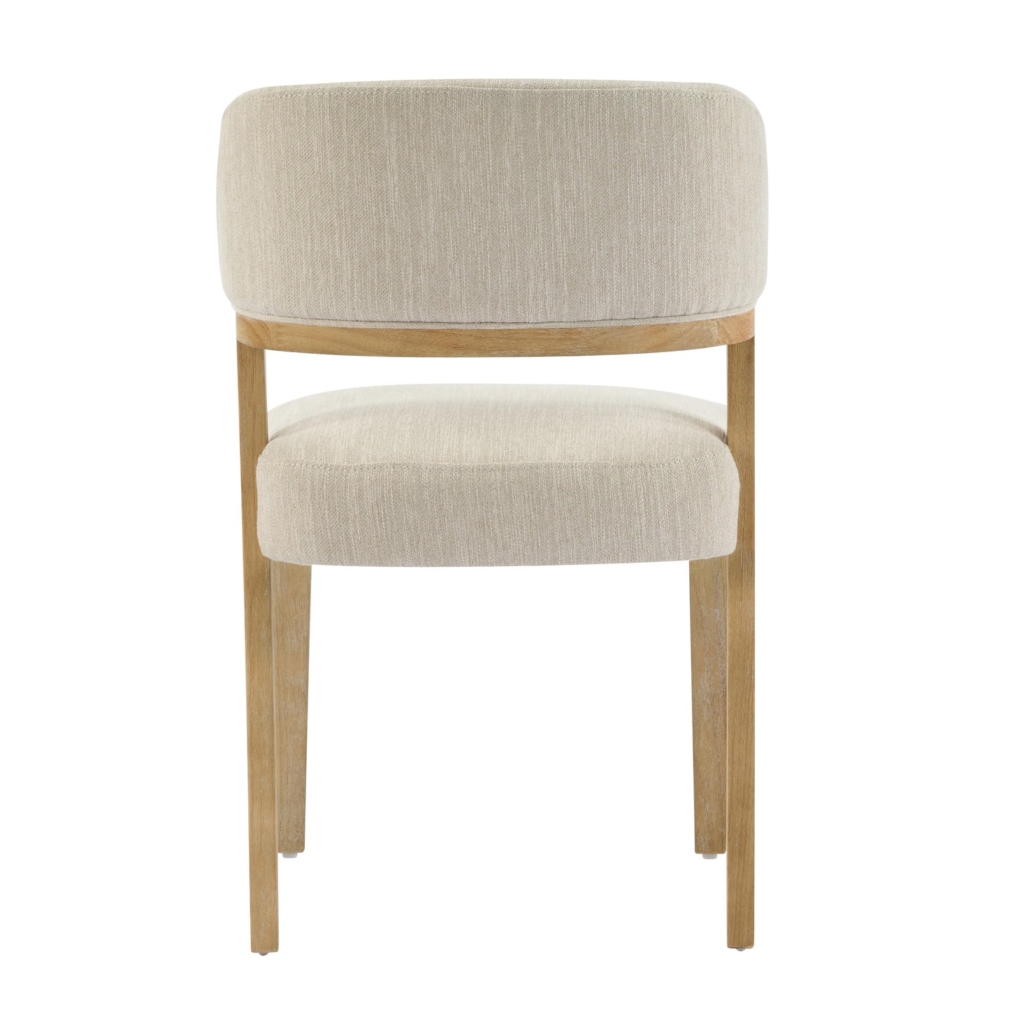 Veyotilous Upholstered Back Side Dining Chair with Rubber Wood Frame (Set of 2)