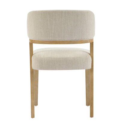 Veyotilous Upholstered Back Side Dining Chair with Rubber Wood Frame (Set of 2)