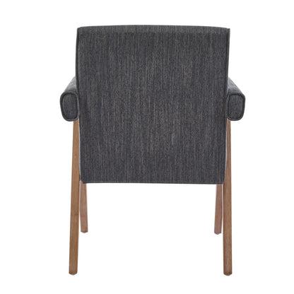 Soliner Indoor Fabric Solid Wood Dining Chair,Set of 2