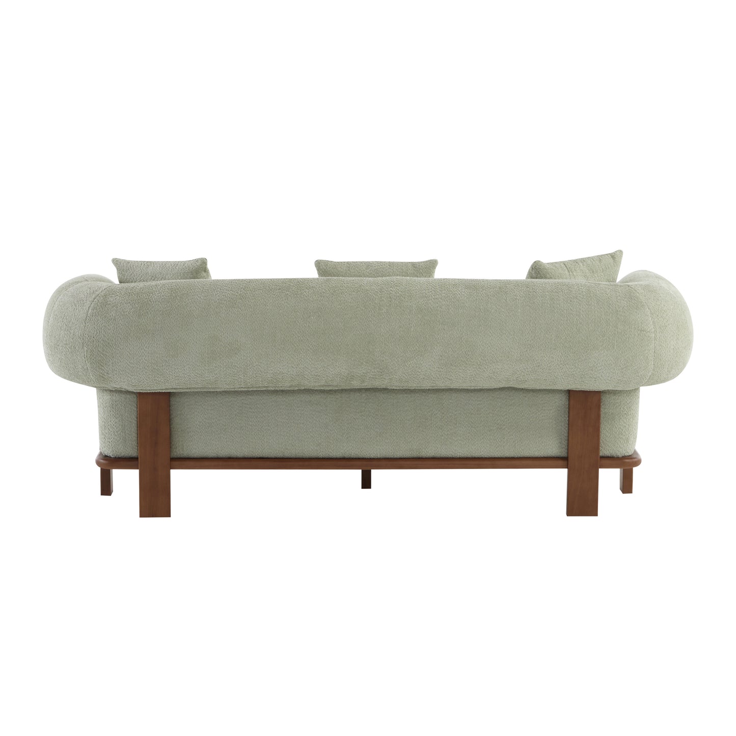 Warder Modern Round Arm Curved Soft Sofa