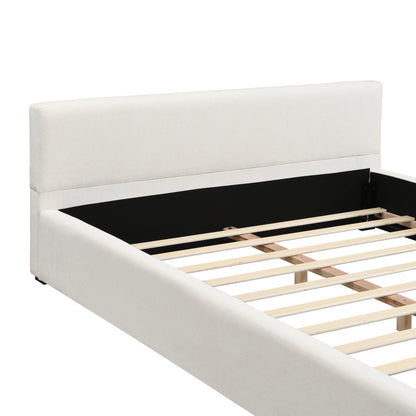 Oravionis Modern Nordic Design Elegant Beige Wide-edge Bed