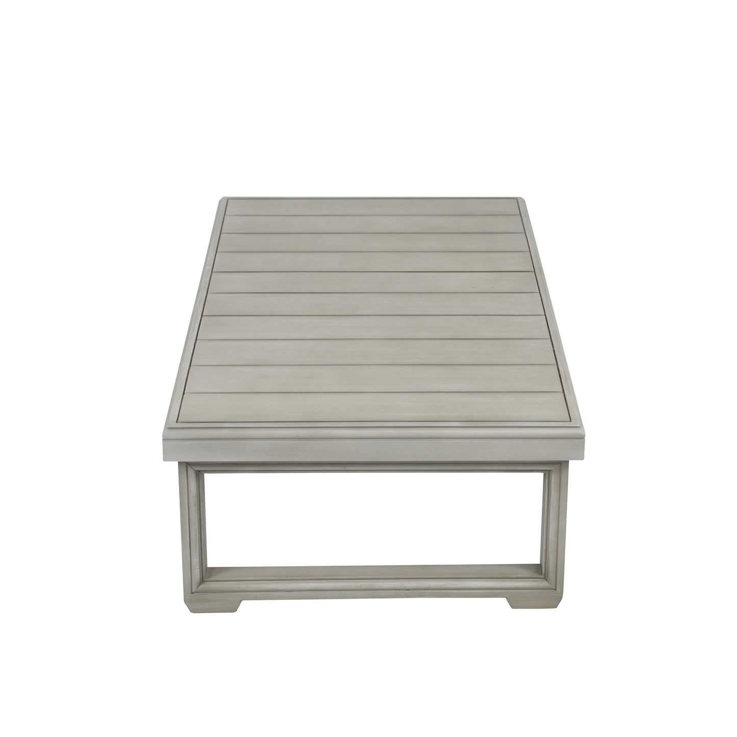 Andrae Outdoor Acacia Wood Rectangular Coffee Table