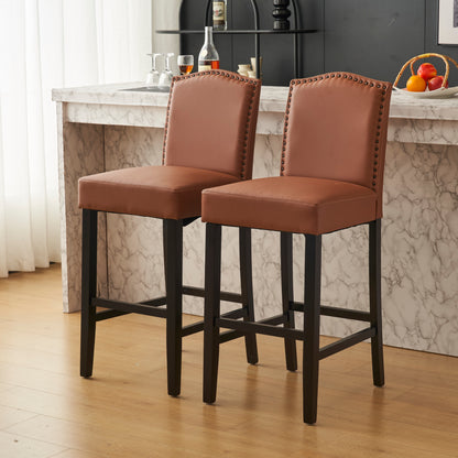 Njordian Counter Height Upholstered Bar Stools,Set of 2