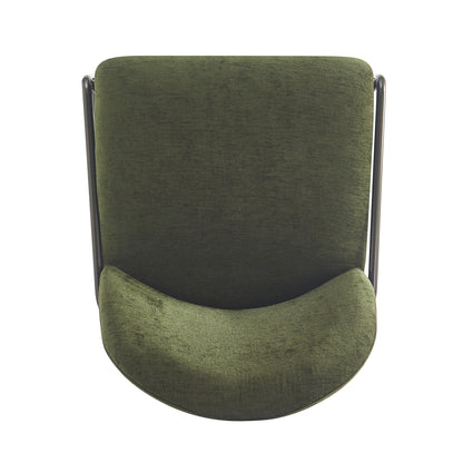 Galence Indoor Metal Upholstered Barstool, Antique Bronze Finish Frame, Set of 2