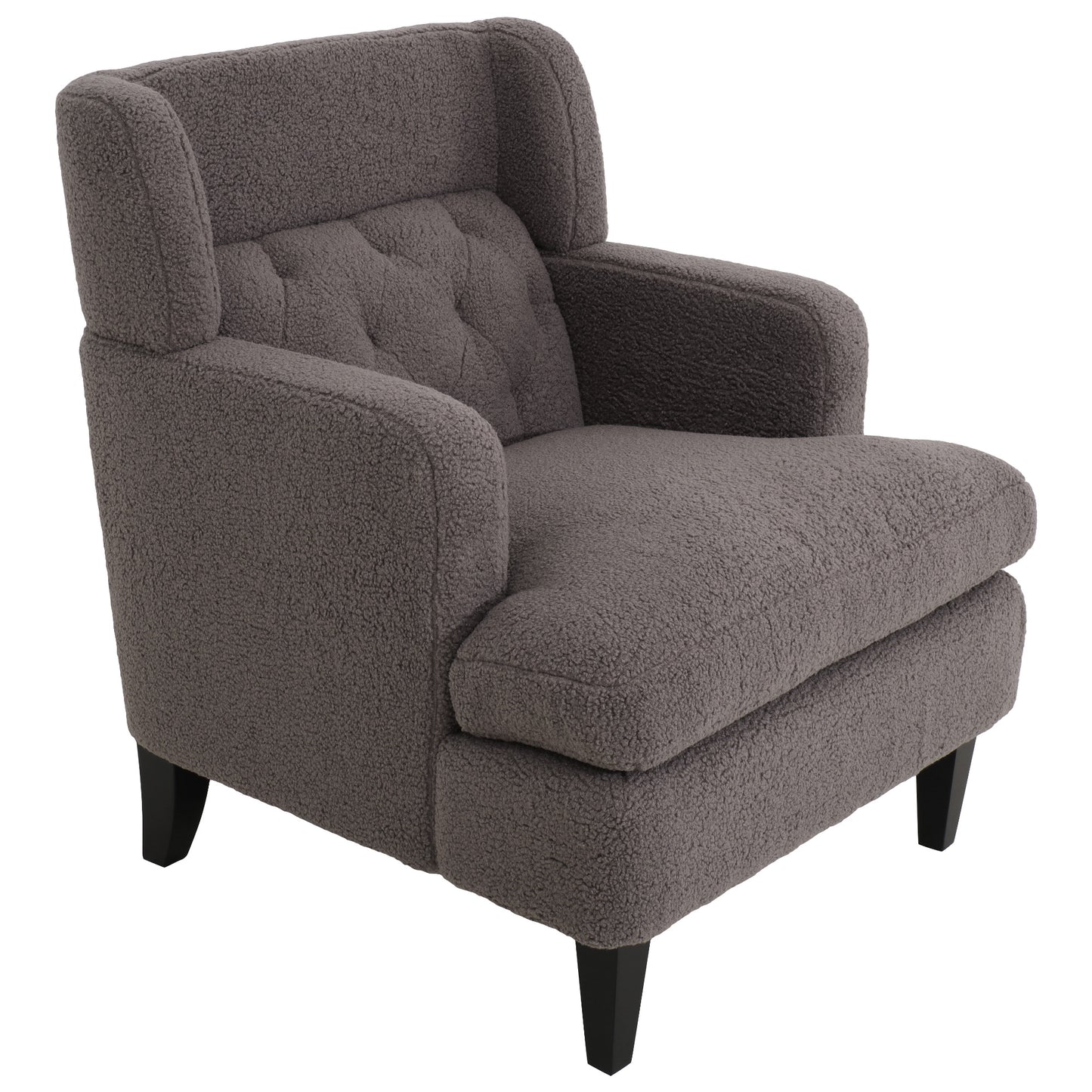 Dorelle Upholstered Accent Chair Tufted Armchair for Living Room and Bedroom