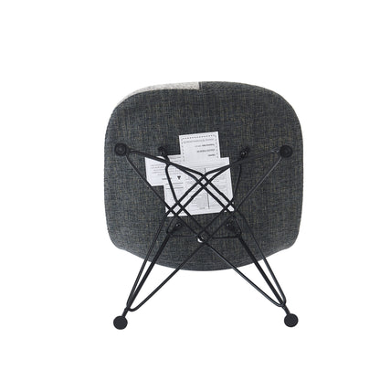 Cassius Multi-Color Patchwork Fabric Accent Chair (Set of 2)