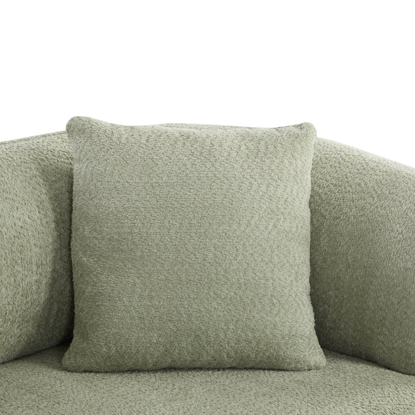 Warder Modern Round Arm Curved Soft Sofa