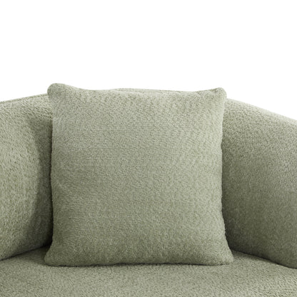 Warder Modern Round Arm Curved Soft Sofa