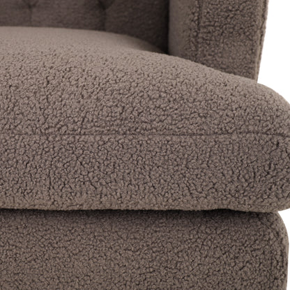 Dorelle Upholstered Accent Chair Tufted Armchair for Living Room and Bedroom