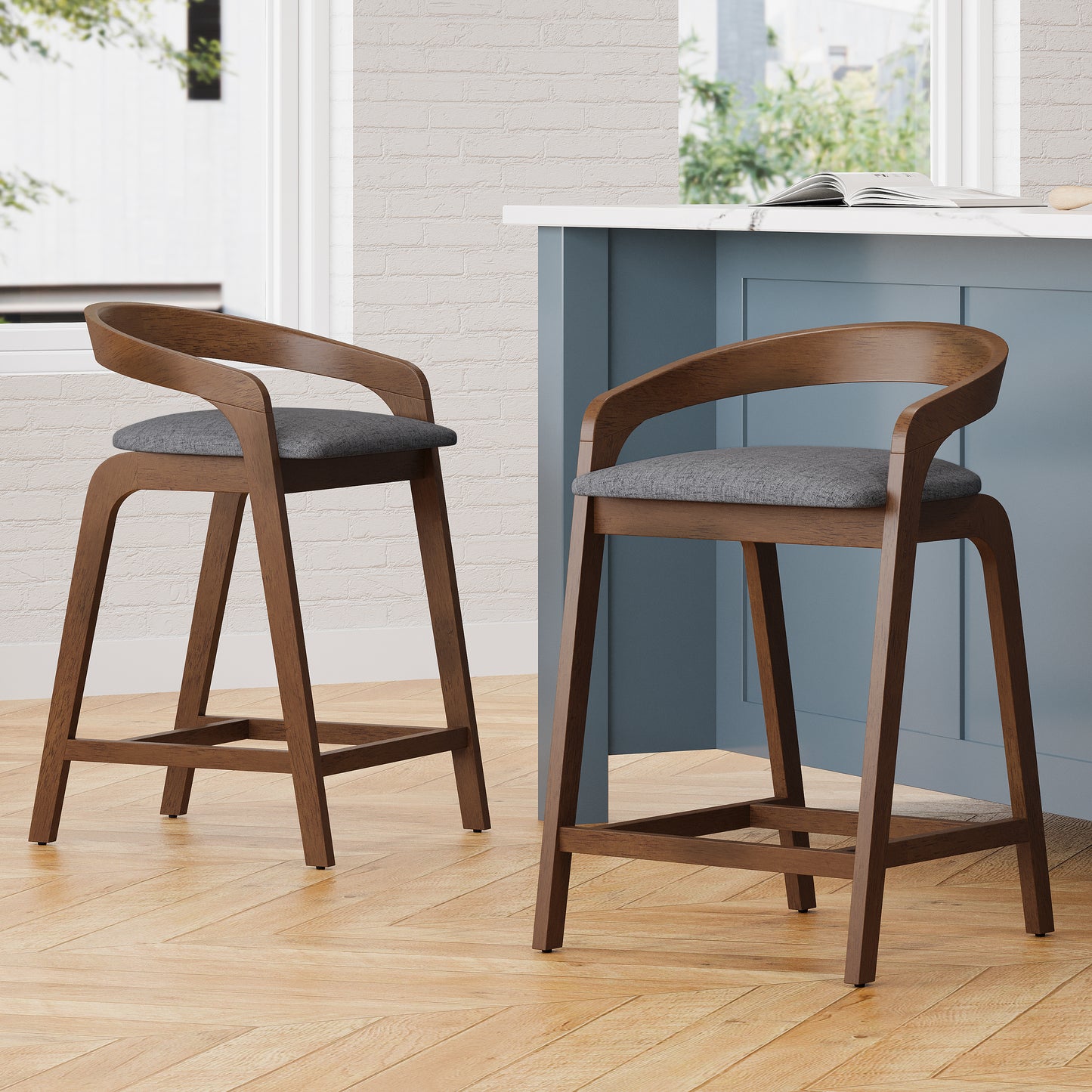 Evereste Counter Stools with Cushions