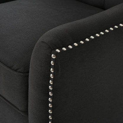 Finnion Modern Fabric Push Back Recliner