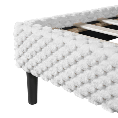 Fessil Simple Modern Plush Soft Bed Comfortable Backrest Bedroom Bed