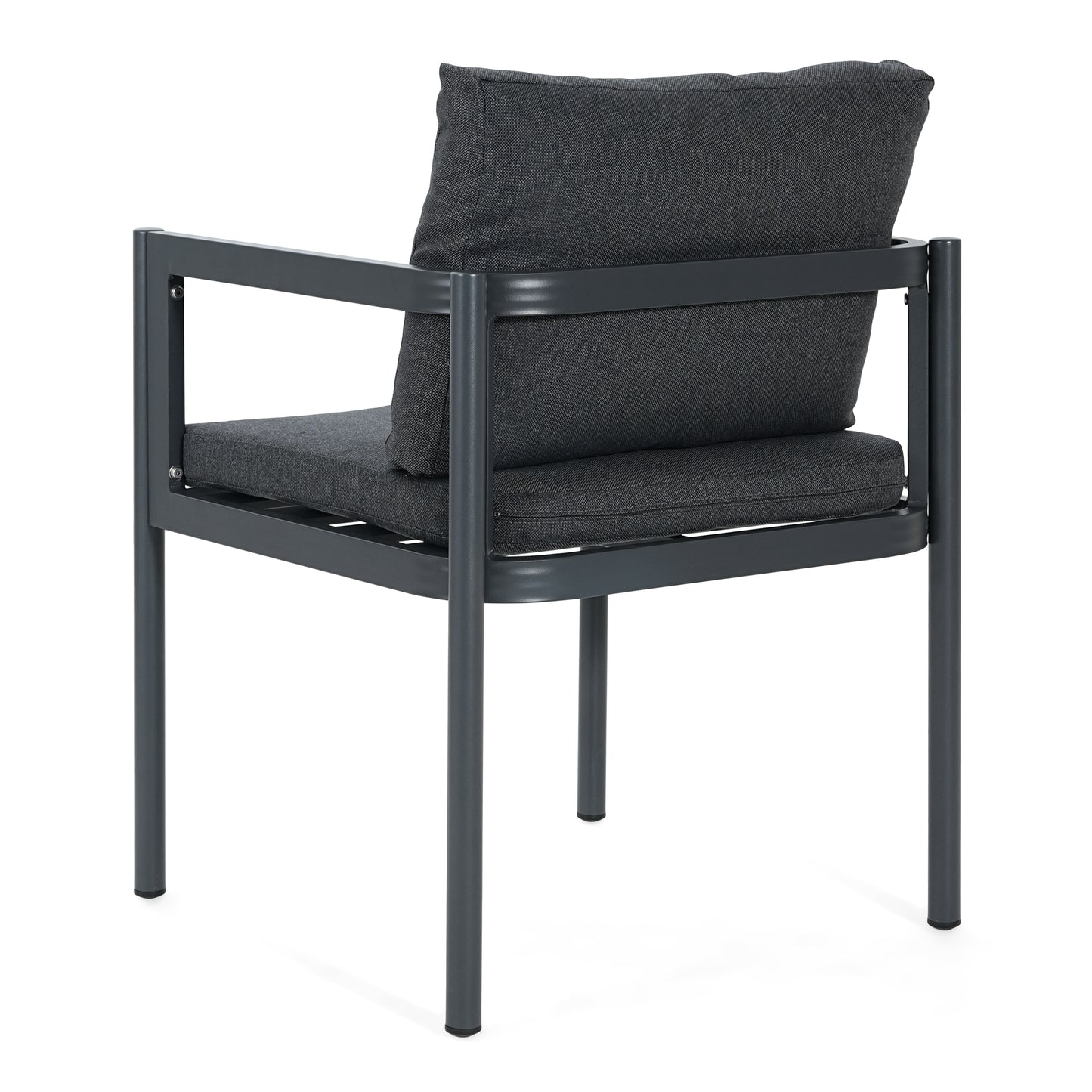 Thorne Outdoor Dining Chair Set of 2, All-Weather Aluminum Frame Patio Chairs with Fabric Cushions, 300lbs Capacity