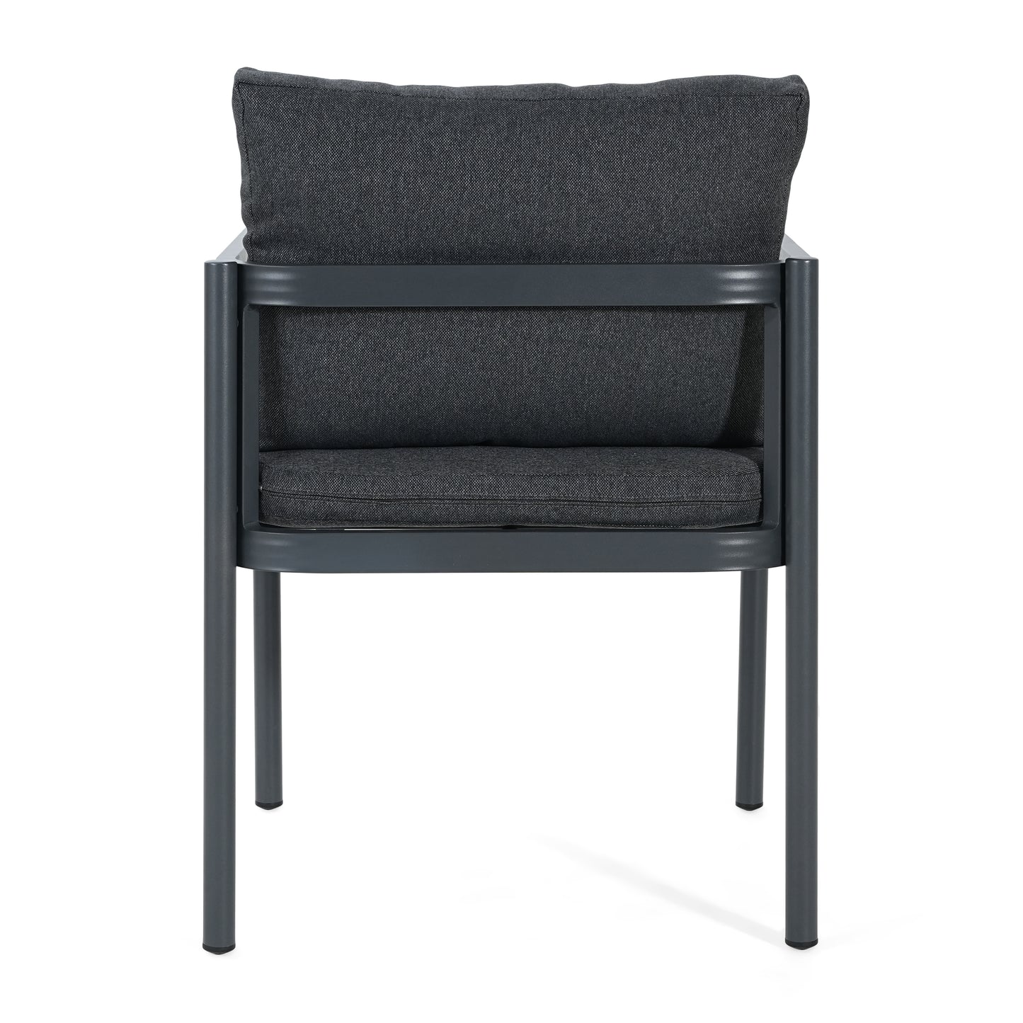 Thorne Outdoor Dining Chair Set of 2, All-Weather Aluminum Frame Patio Chairs with Fabric Cushions, 300lbs Capacity