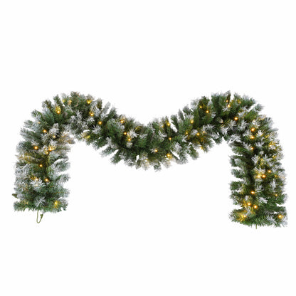 Pereg Artificial Christmas 3-Piece Set Wreath and Set of 2 Entrance Trees X-mas with LED Lights Easy Assembly