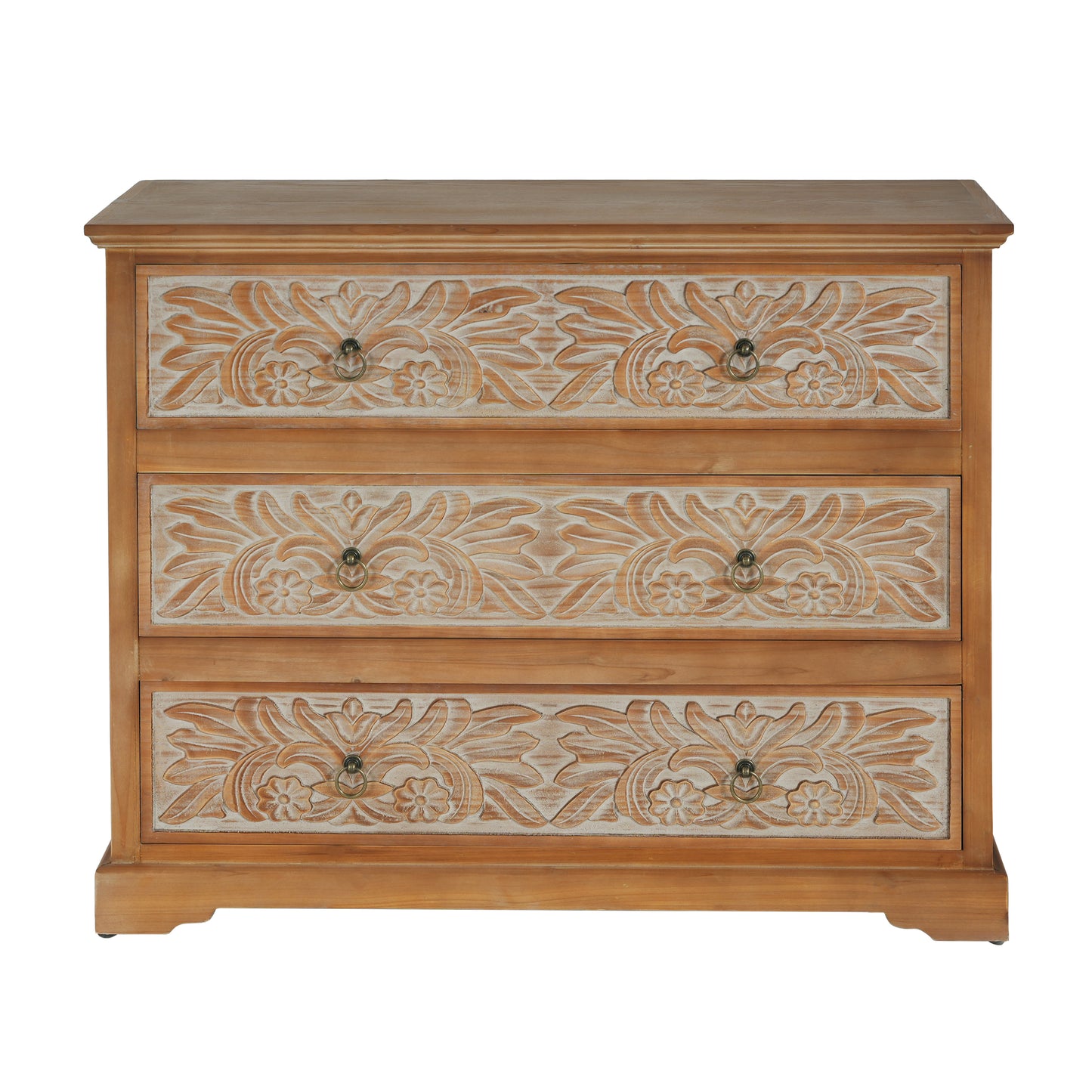 Caradoc Bohemian Style Accent Dresser With Three Drawer