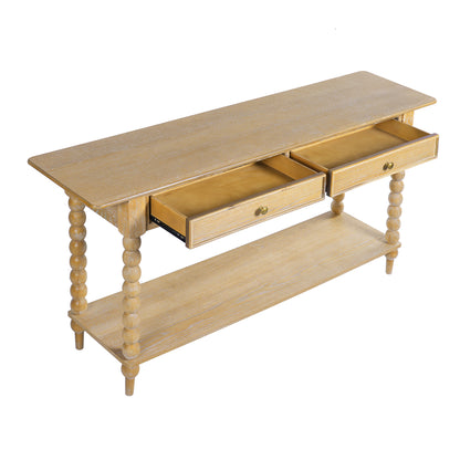 Beatrice 31.5" Console Table - 2 Drawers & Shelf for Living Room/Hallway Storage & Decor
