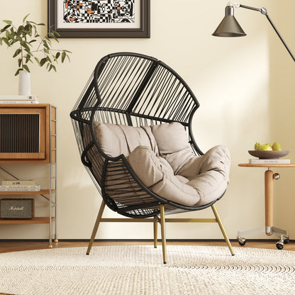 Isidorea Outdoor Wicker Egg Chair Weather-Resistant