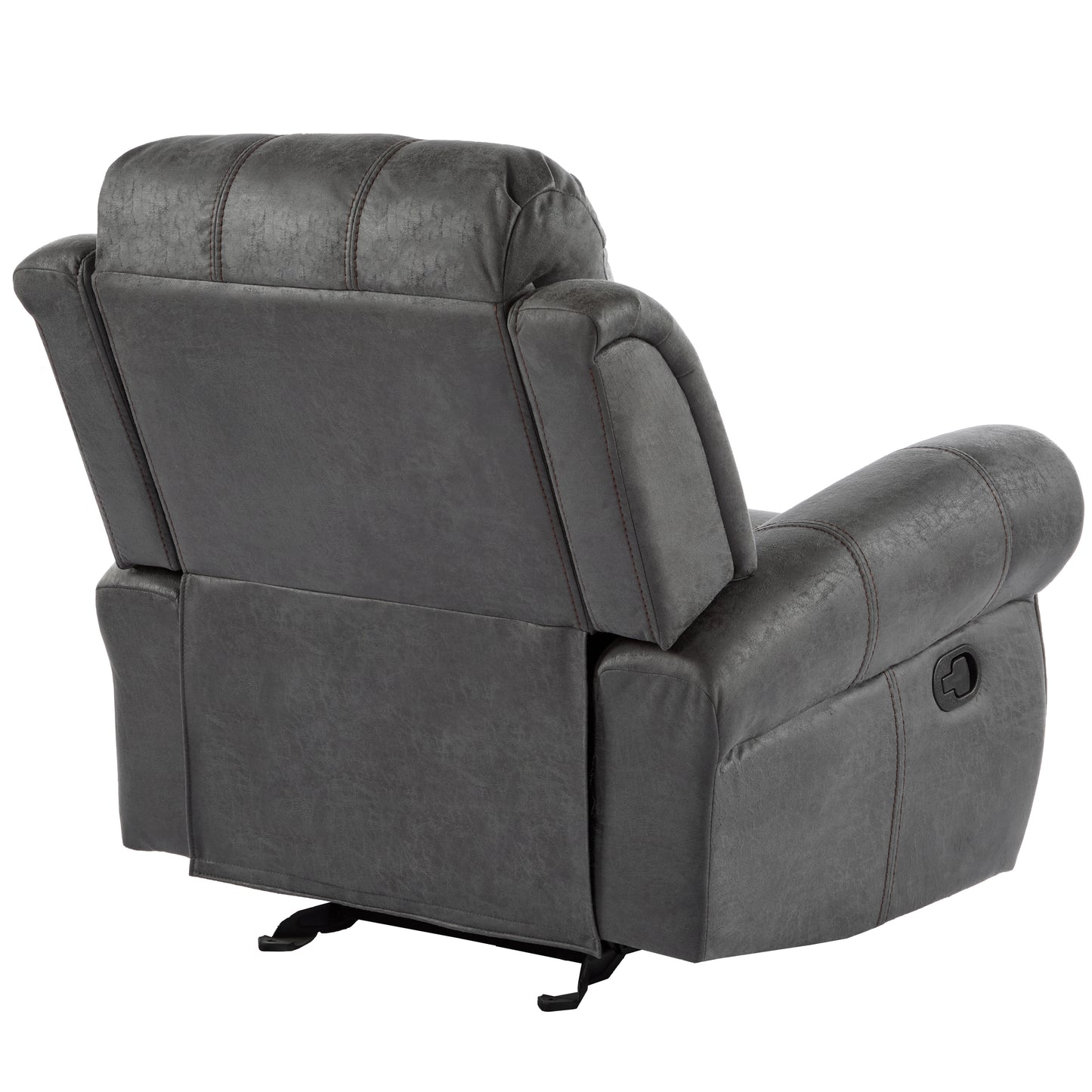 Isellen Suede Manual Glider Standard Recliner