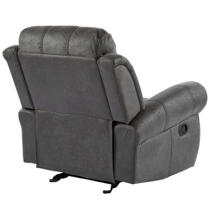 Isellen Suede Manual Glider Standard Recliner