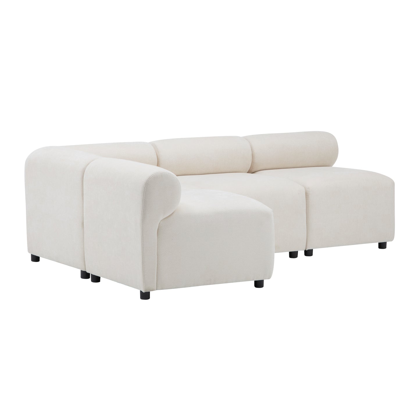 Evelyn Modular Sectional – 3 Armless Chairs + 1 Corner Chair