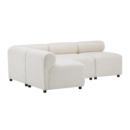 Evelyn Modular Sectional – 3 Armless Chairs + 1 Corner Chair