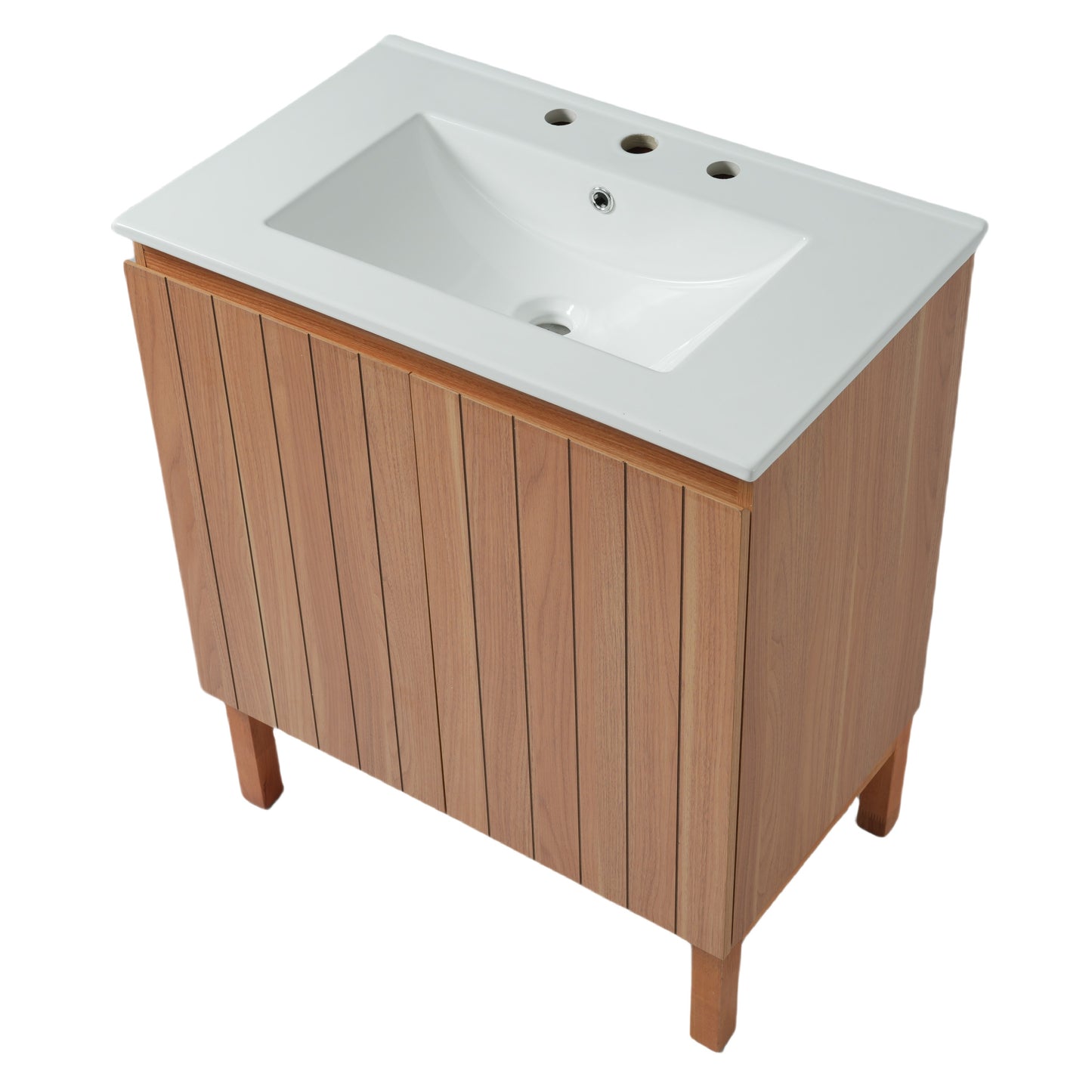 Codexine Vintage Bathroom Vanity Cabinet with Ceramic Sink