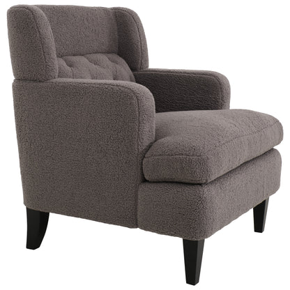 Dorelle Upholstered Accent Chair Tufted Armchair for Living Room and Bedroom