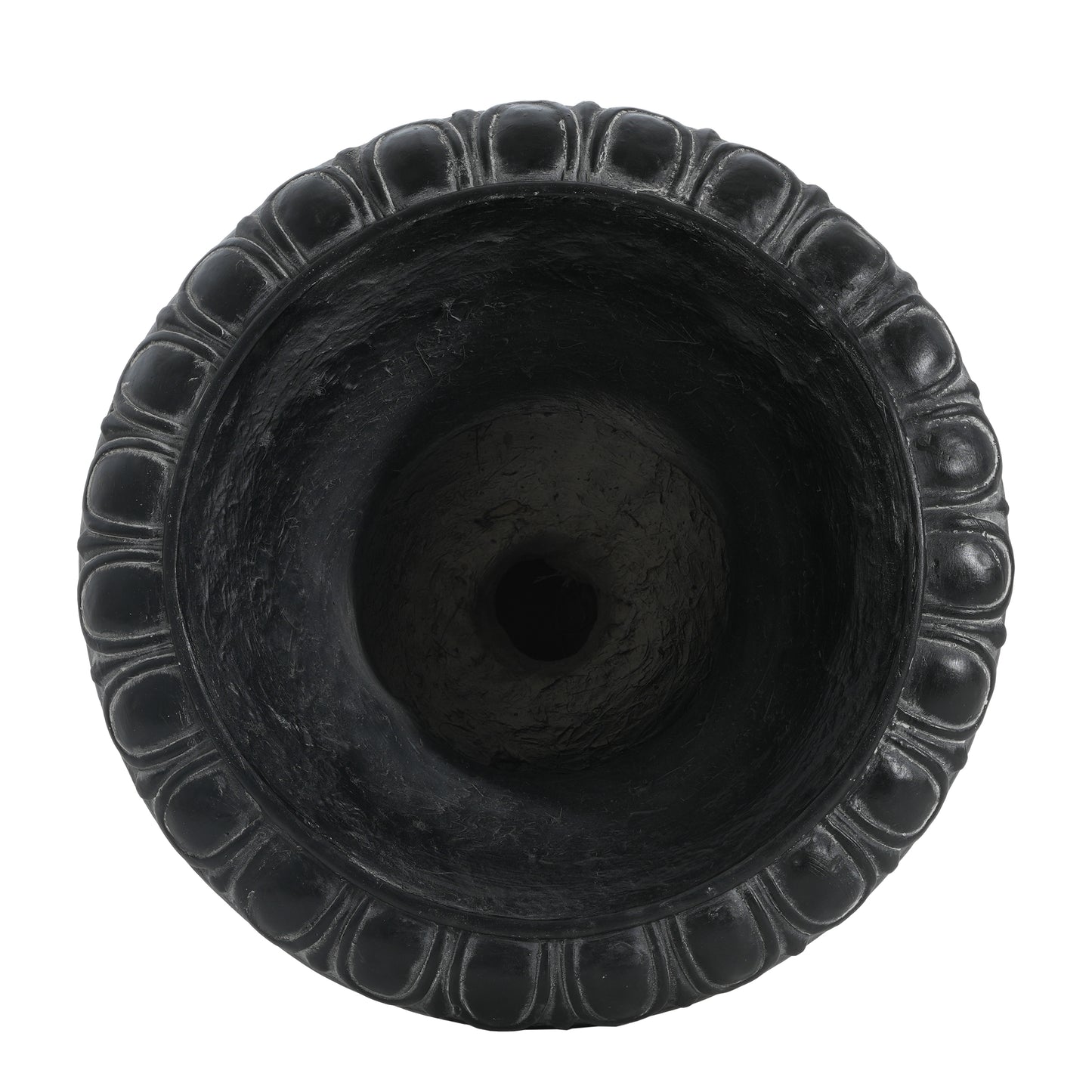 Caldrithar MGO Garden Artistic relief Urn, Antique Black, 25.75'' H