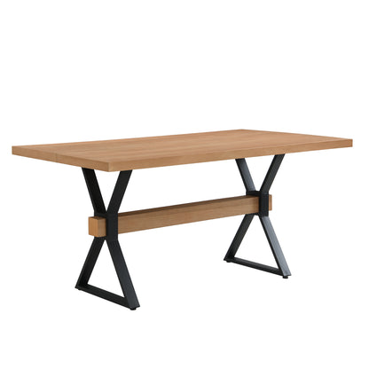 Wellain X-shaped legs Dining Table