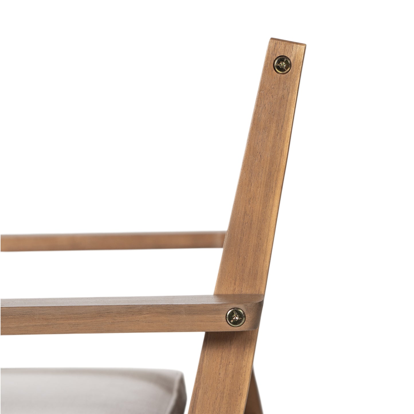 Junosila 5-Piece Acacia Wood Outdoor Dining Set - 70.75" Table & 4 Chairs with Cushions