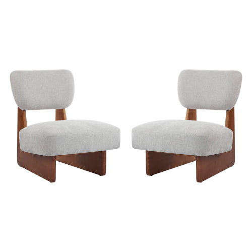 Brilinos Modern Lounge Chair Minimalist Design, Stylish and Comfortable,Set of 2