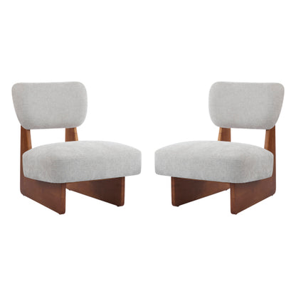Brilinos Modern Lounge Chair Minimalist Design, Stylish and Comfortable,Set of 2