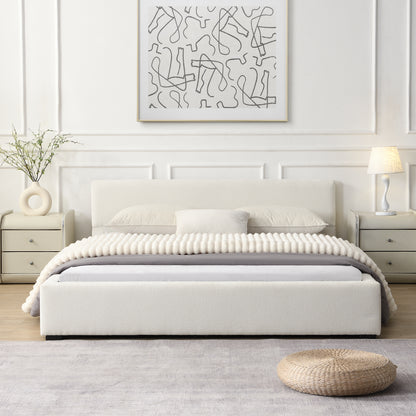 Oravionis Modern Nordic Design Elegant Beige Wide-edge Bed