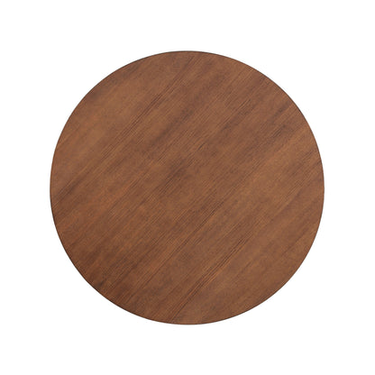 Sylquinn Round Dining Table Modern Farmhouse Kitchen Table, Cherry