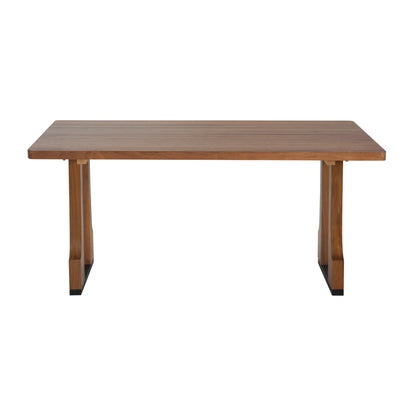 Verenda 63" Rustic Farmhouse Dining Table – Seats 4-6,with Pedestal Base