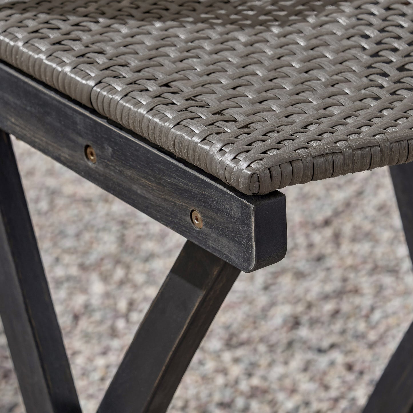 Elizabeth Outdoor Folding Acacia Wood Barstools (Set of 4)